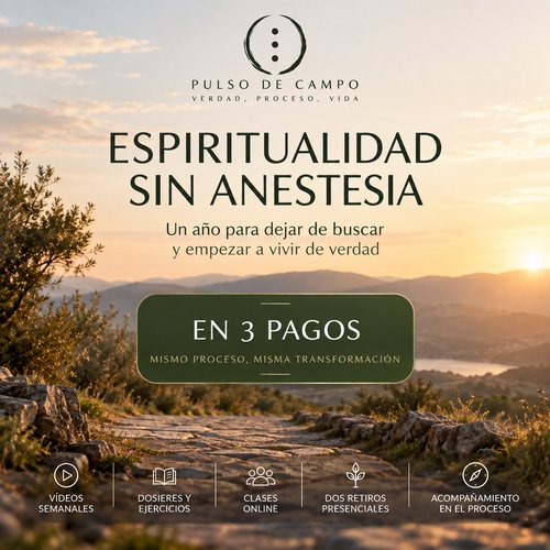 ESPIRITUALIDAD SIN ANESTESIA — 3 PAGOS