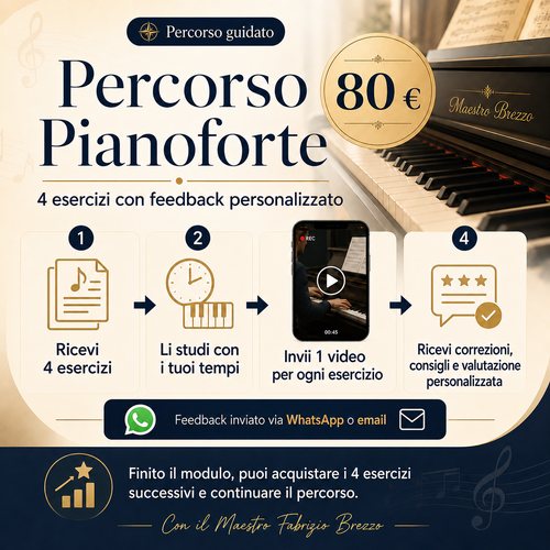 Percorso Pianoforte – 4 esercizi con feedback personalizzato